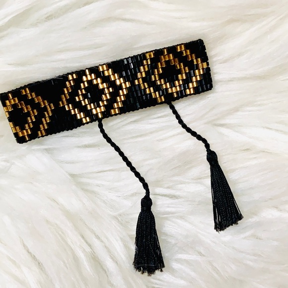 ⚡️ BOHO BEADED TASSEL CUFFS ⚡️ - Picture 4 of 7